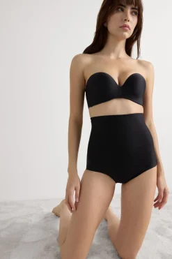 Bezszwowe modelujące figi culotte z wysokim stanem z mikrofibry