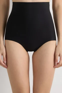 Bezszwowe modelujące figi culotte z wysokim stanem z mikrofibry