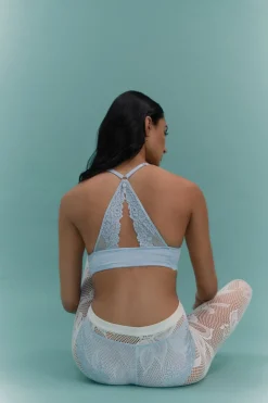 Biustonosz Push-Up Monica z Jedwabiu i Koronki Silky Flowers