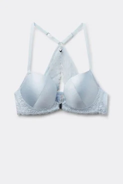 Biustonosz Push-Up Monica z Jedwabiu i Koronki Silky Flowers
