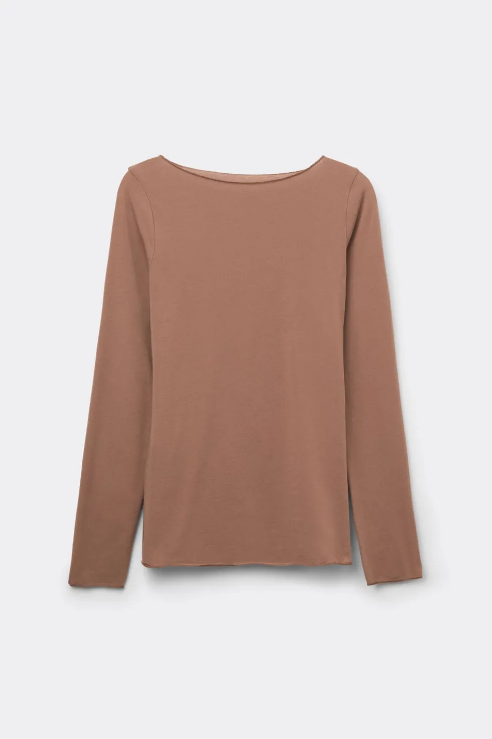 Bluzka z Dekoltem w Łódkę z Bawełny Ultralight Cotton