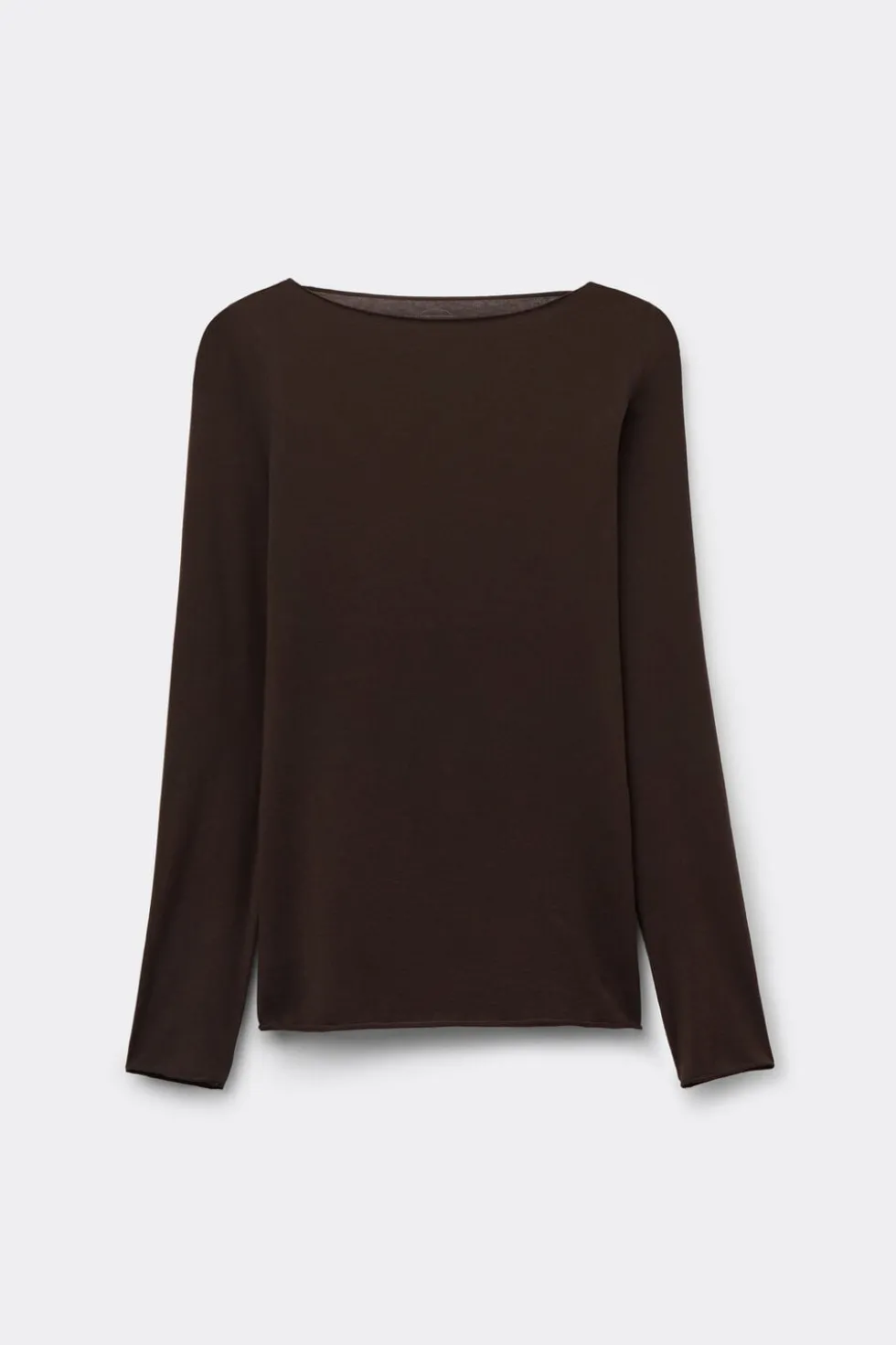 Bluzka z Dekoltem w Łódkę z Bawełny Ultralight Cotton