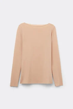 Bluzka z Dekoltem w Łódkę z Bawełny Ultralight Cotton