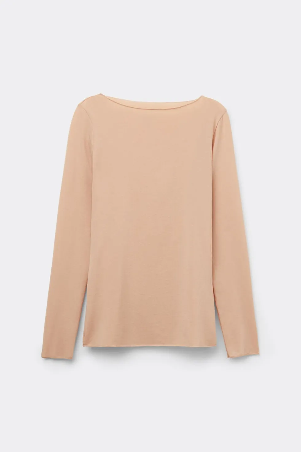 Bluzka z Dekoltem w Łódkę z Bawełny Ultralight Cotton