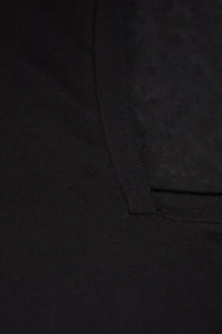 Bluzka z Dekoltem w Szpic z Ultralekkiego Modalu z Kaszmirem
