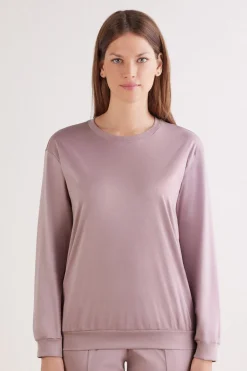 Bluzka z Długim Rękawem z Bawełny Elevated Cotton