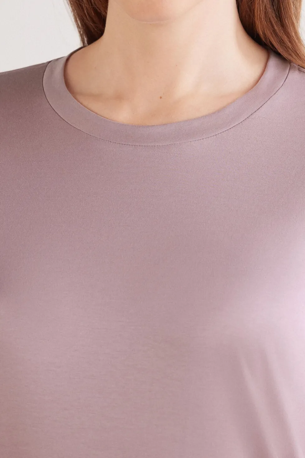 Bluzka z Długim Rękawem z Bawełny Elevated Cotton