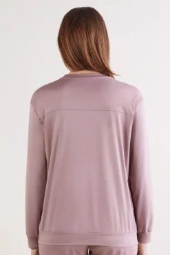 Bluzka z Długim Rękawem z Bawełny Elevated Cotton