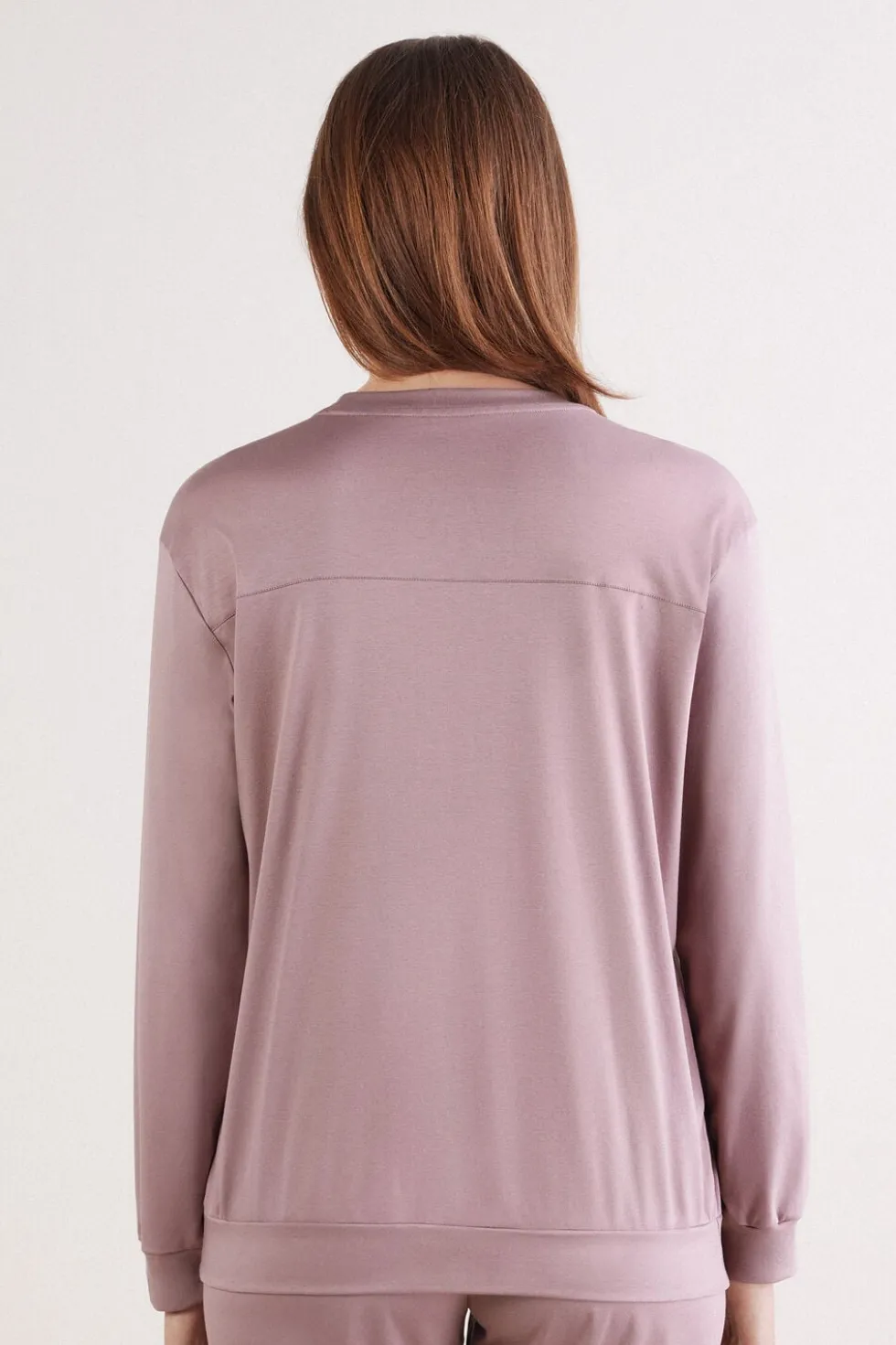 Bluzka z Długim Rękawem z Bawełny Elevated Cotton