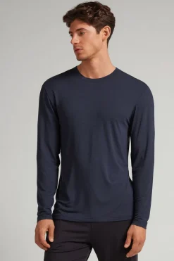 Bluzka z Długim Rękawem z Tkaniny Soft Silk
