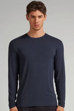 Bluzka z Długim Rękawem z Tkaniny Soft Silk