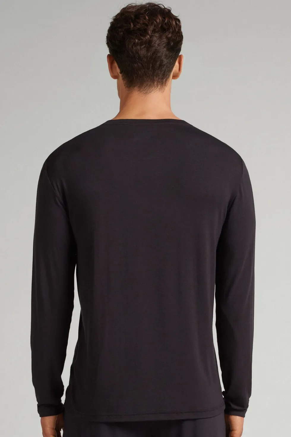 Bluzka z Długim Rękawem z Tkaniny Soft Silk