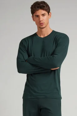 Bluzka z Długim Rękawem z Tkaniny Soft Silk