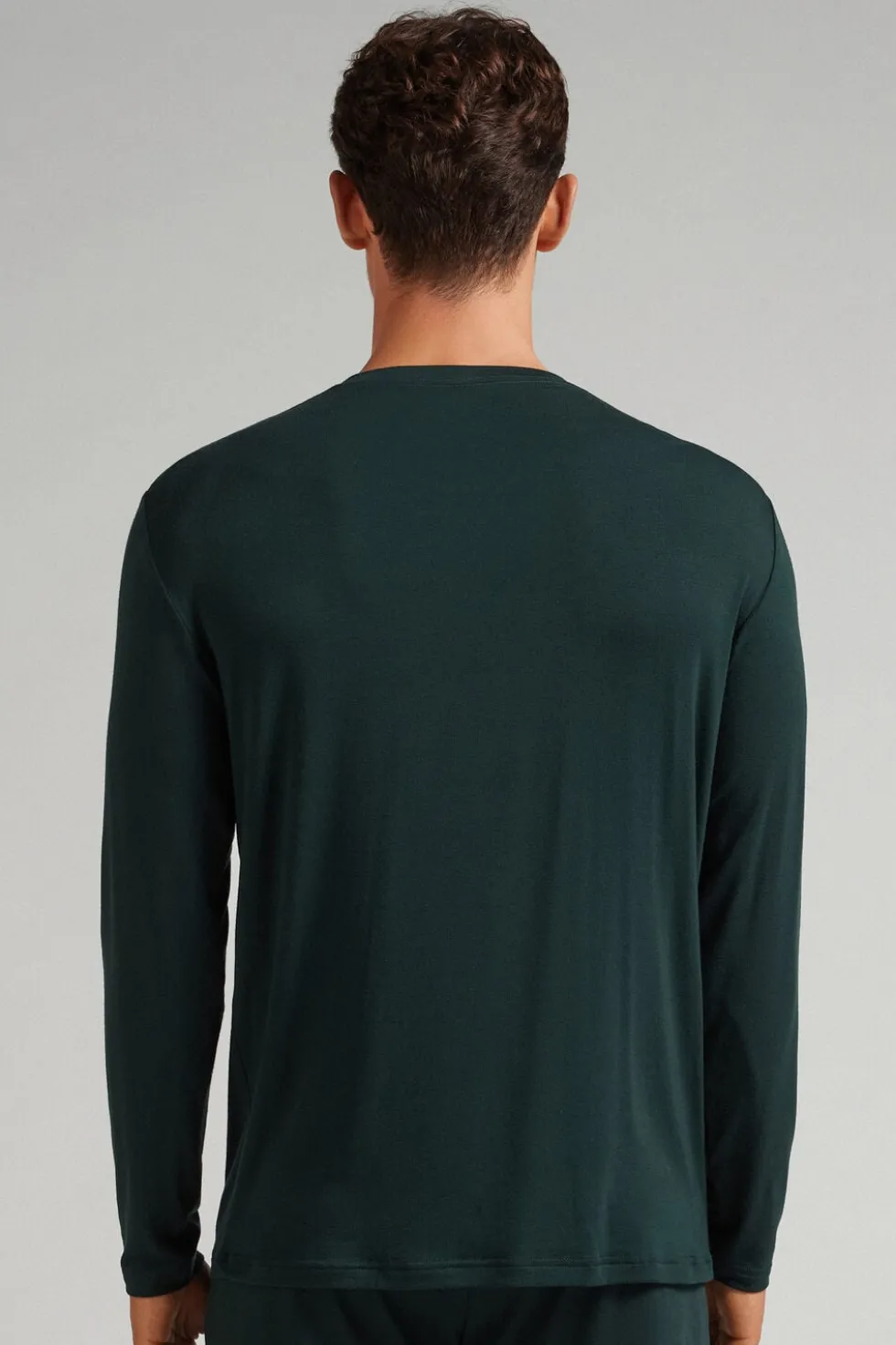 Bluzka z Długim Rękawem z Tkaniny Soft Silk