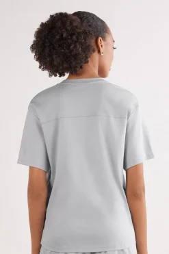 Bluzka z Krótkim Rękawem z Bawełny Elevated Cotton