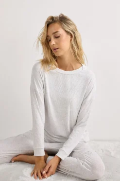 Bluzka z Modalu z Długim Rękawem i Dekoltem w Łódkę Chic Comfort