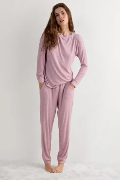 Bluzka z Modalu z Długim Rękawem i Dekoltem w Łódkę Chic Comfort