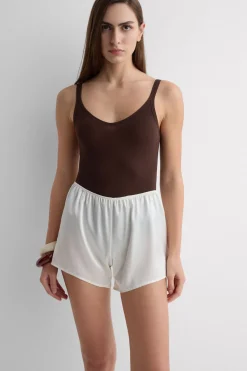 Body bez Rękawów z Bawełny Ultralight Cotton