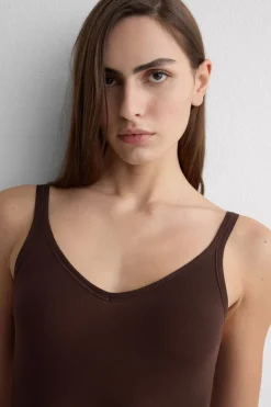 Body bez Rękawów z Bawełny Ultralight Cotton