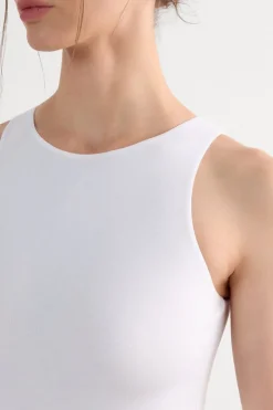 Body na Szerokich Ramiączkach z Tkaniny Fresh Bamboo