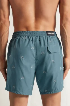 Bokserki Kąpielowe z Haftem w Kraby