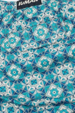 Bokserki Kąpielowe z Nadrukiem Ceramicznej Mozaiki
