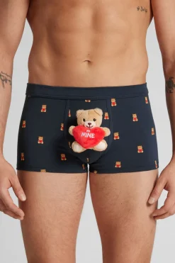 Bokserki z Bawełny Superior z Pluszową Aplikacją Be Mine