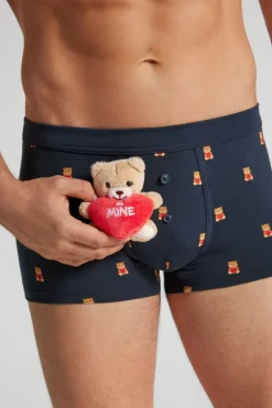 Bokserki z Bawełny Superior z Pluszową Aplikacją Be Mine