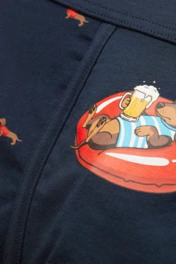 Bokserki z Bawełny Superior z Nadrukiem w Jamniki
