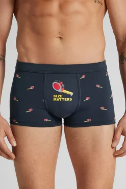 Bokserki z Bawełny Superior z Nadrukiem Size Matters