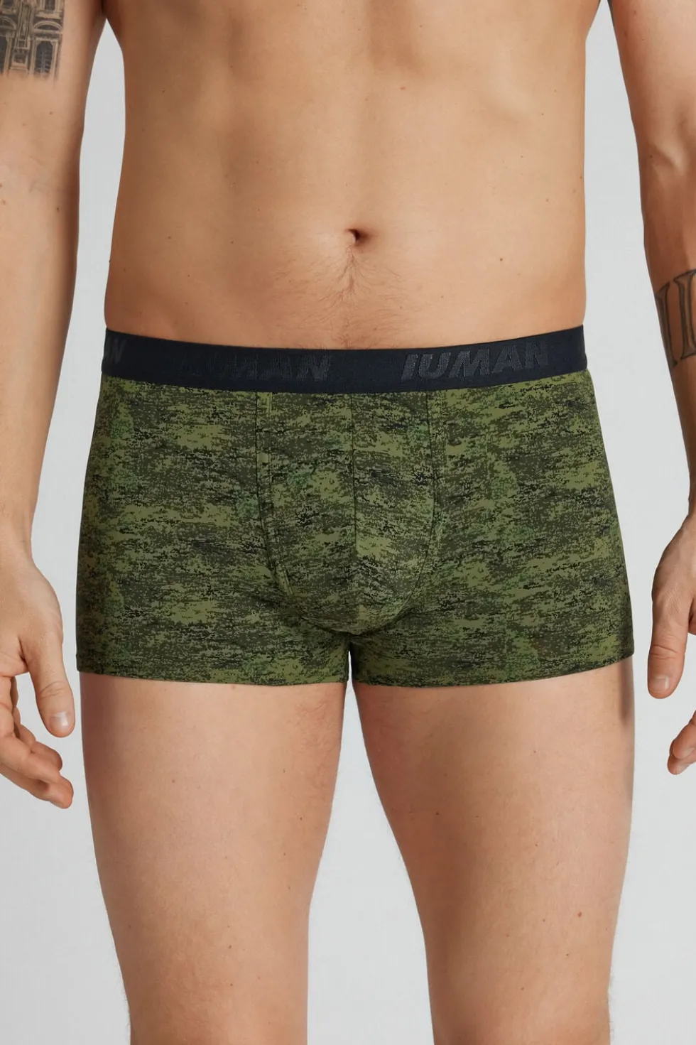 Bokserki z Mikrofibry we Wzór Pixel Camouflage