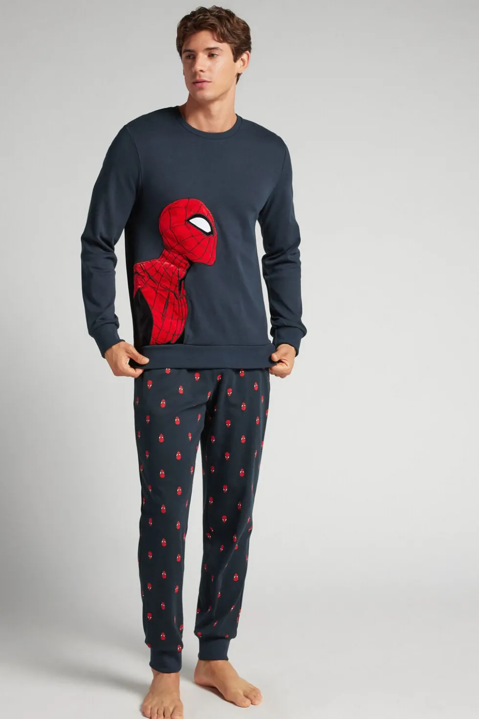 Długa Piżama Bawełniana Marvel Spiderman