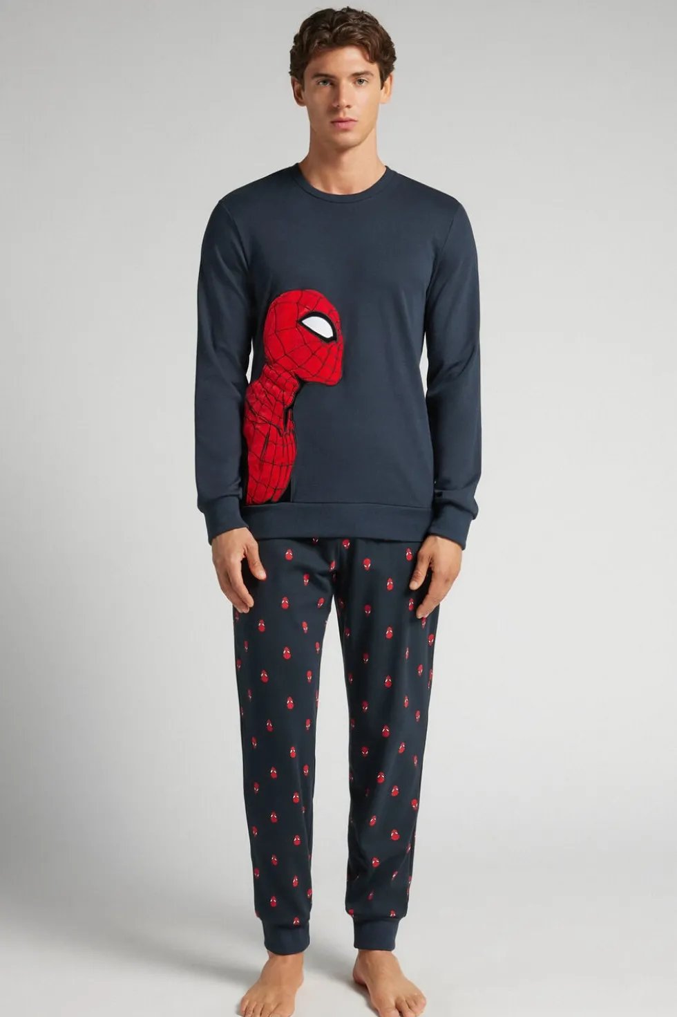 Długa Piżama Bawełniana Marvel Spiderman
