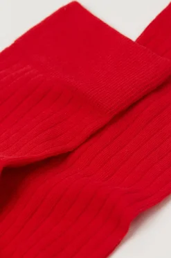 Długie Skarpety z Bawełny Soft w Prążek