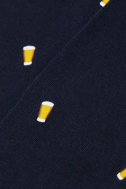 Długie Skarpety z Wzorzystej Bawełny