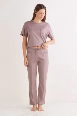 Długie Spodnie z Bawełny Elevated Cotton