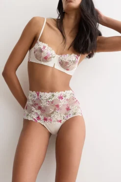 Figi Culotte Brazyliany z Nadrukiem Pretty Flowers