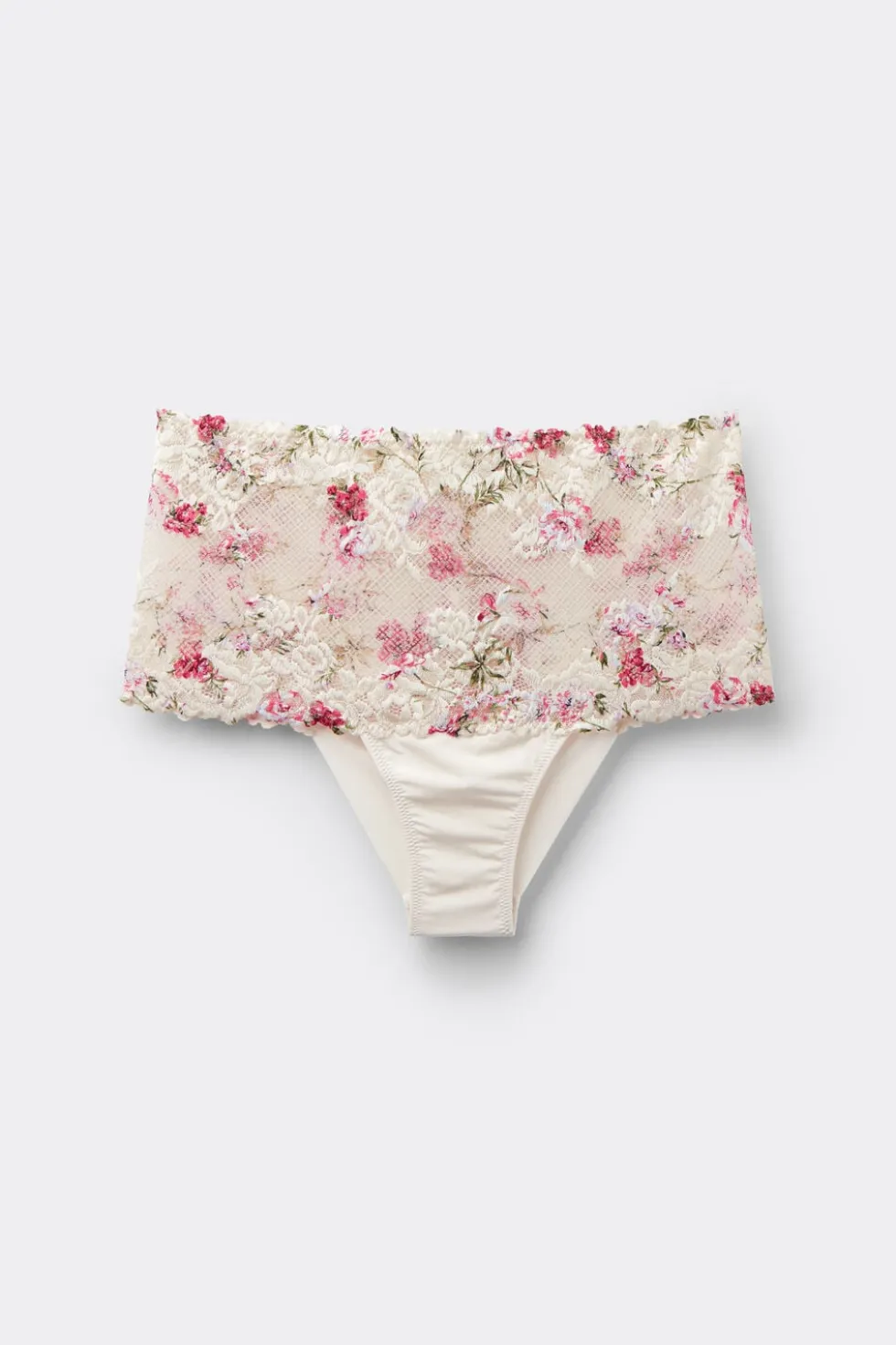 Figi Culotte Brazyliany z Nadrukiem Pretty Flowers