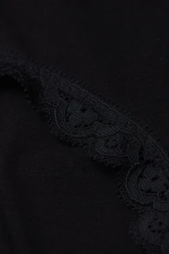 Figi Culotte z Wysokim Stanem z Bawełny i Koronki