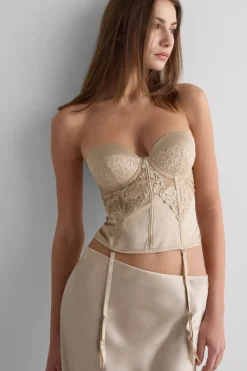 Gorset z Biustonoszem Anna Silky Flowers