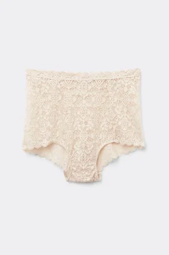 Koronkowe Figi Culotte Wysoki Stan