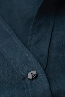 Koszula z Krótkim Rękawem z Płótna Lnianego The Pure Linen