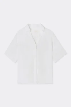 Koszula z Krótkim Rękawem z Płótna Lnianego The Pure Linen
