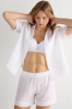 Krótkie Spodenki zPłótna Lnianego The Pure Linen