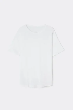 Lniana Bluzka z Krótkim Rękawem The Pure Linen