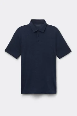 Lniana Koszulka Polo z Krótkim Rękawem