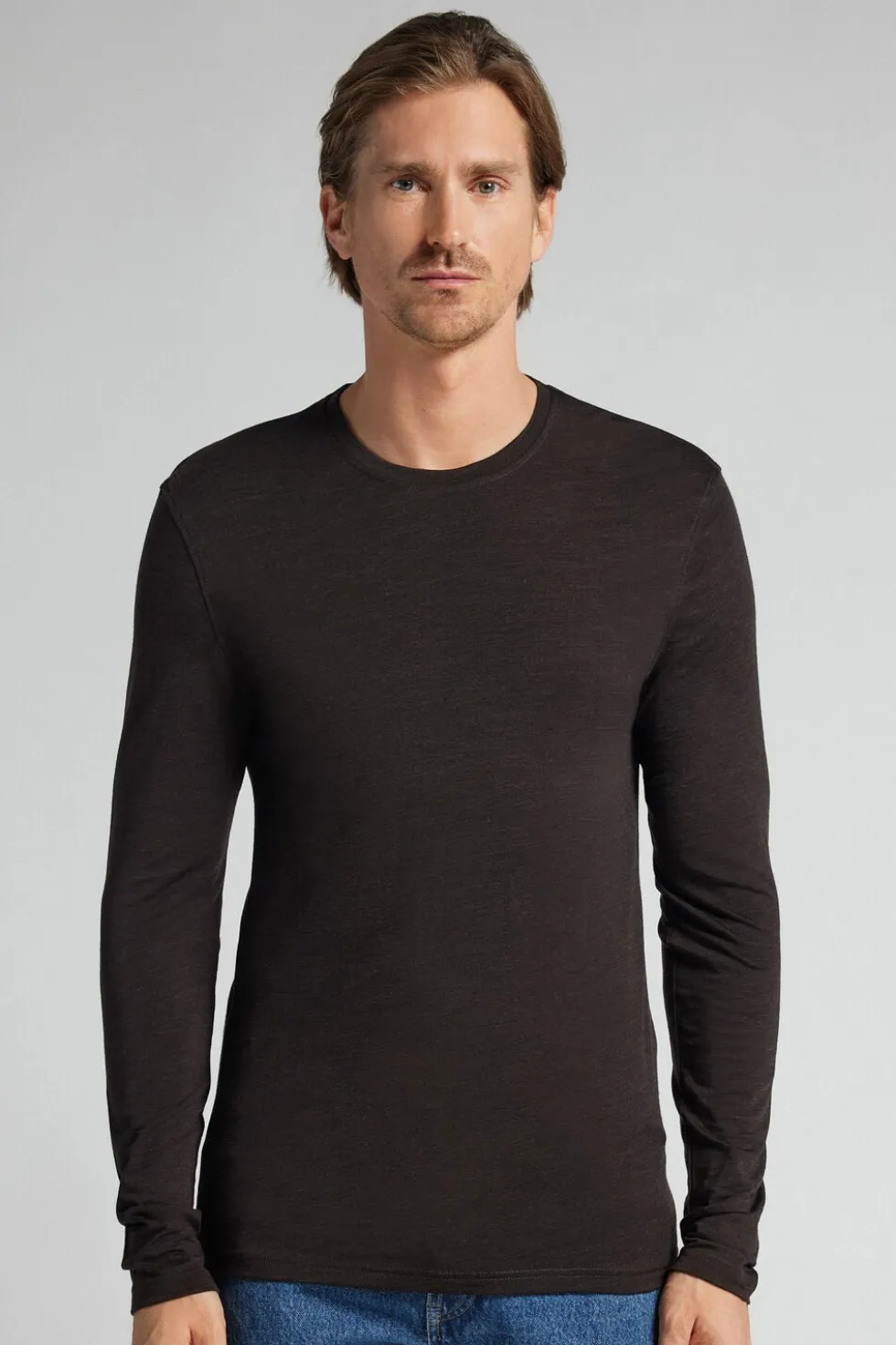 Longsleeve męski z wełny merino