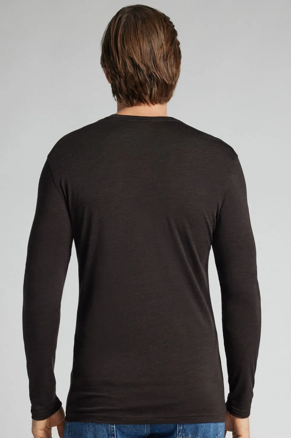 Longsleeve męski z wełny merino