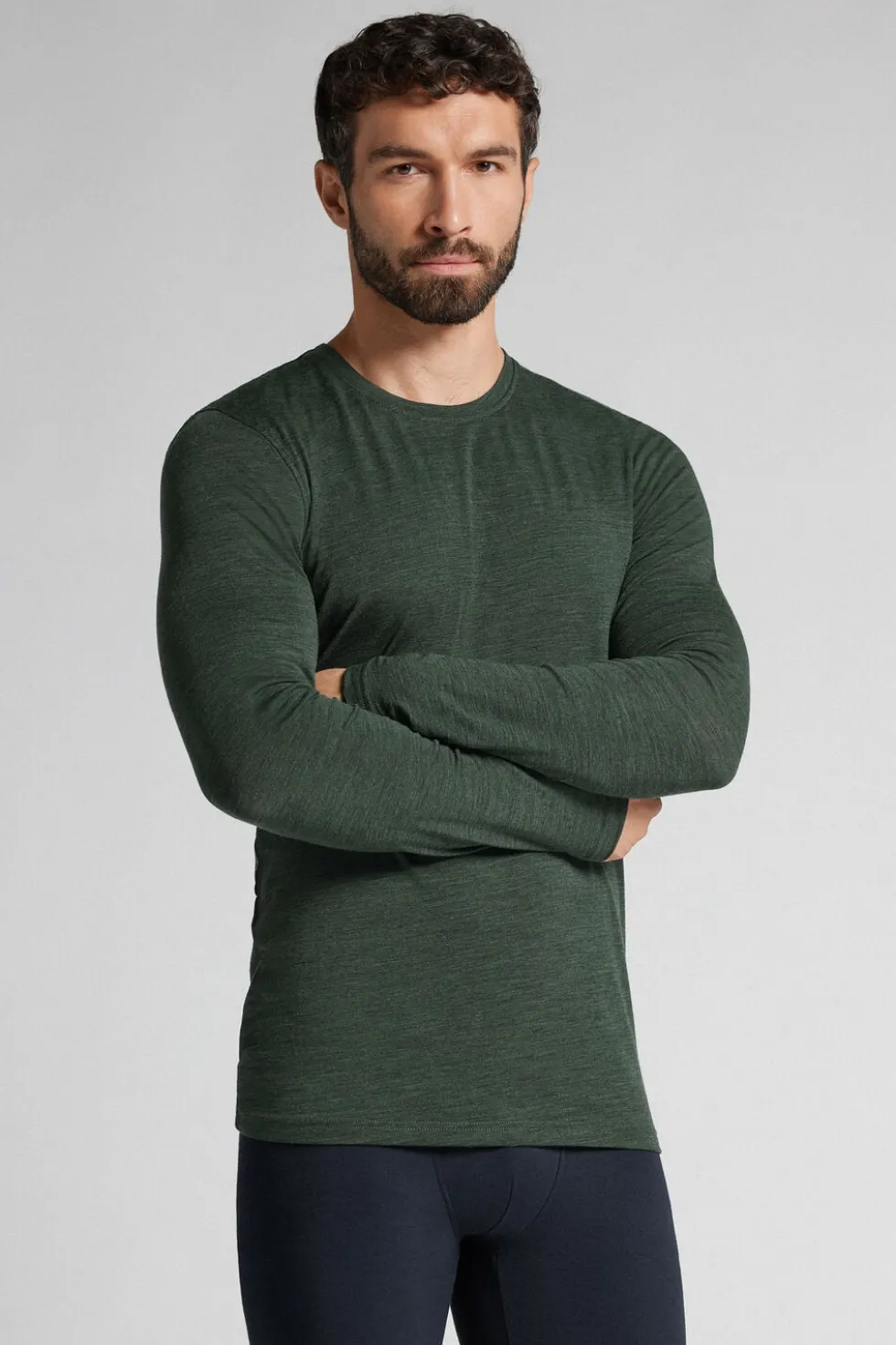 Longsleeve męski z wełny merino
