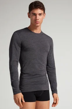 Longsleeve męski z wełny merino